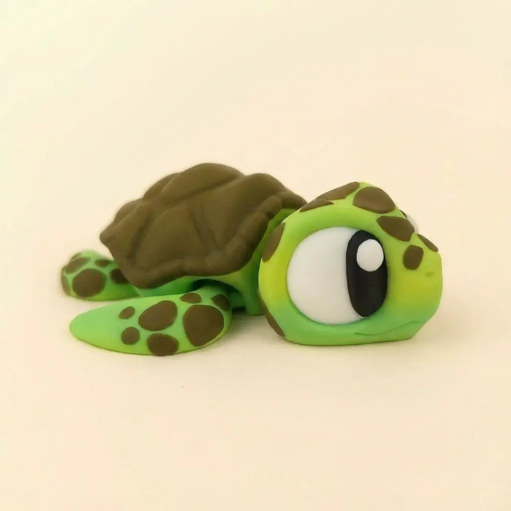 Tina la Tortuga Marina figura articulada sostenible | Wompy Pals
